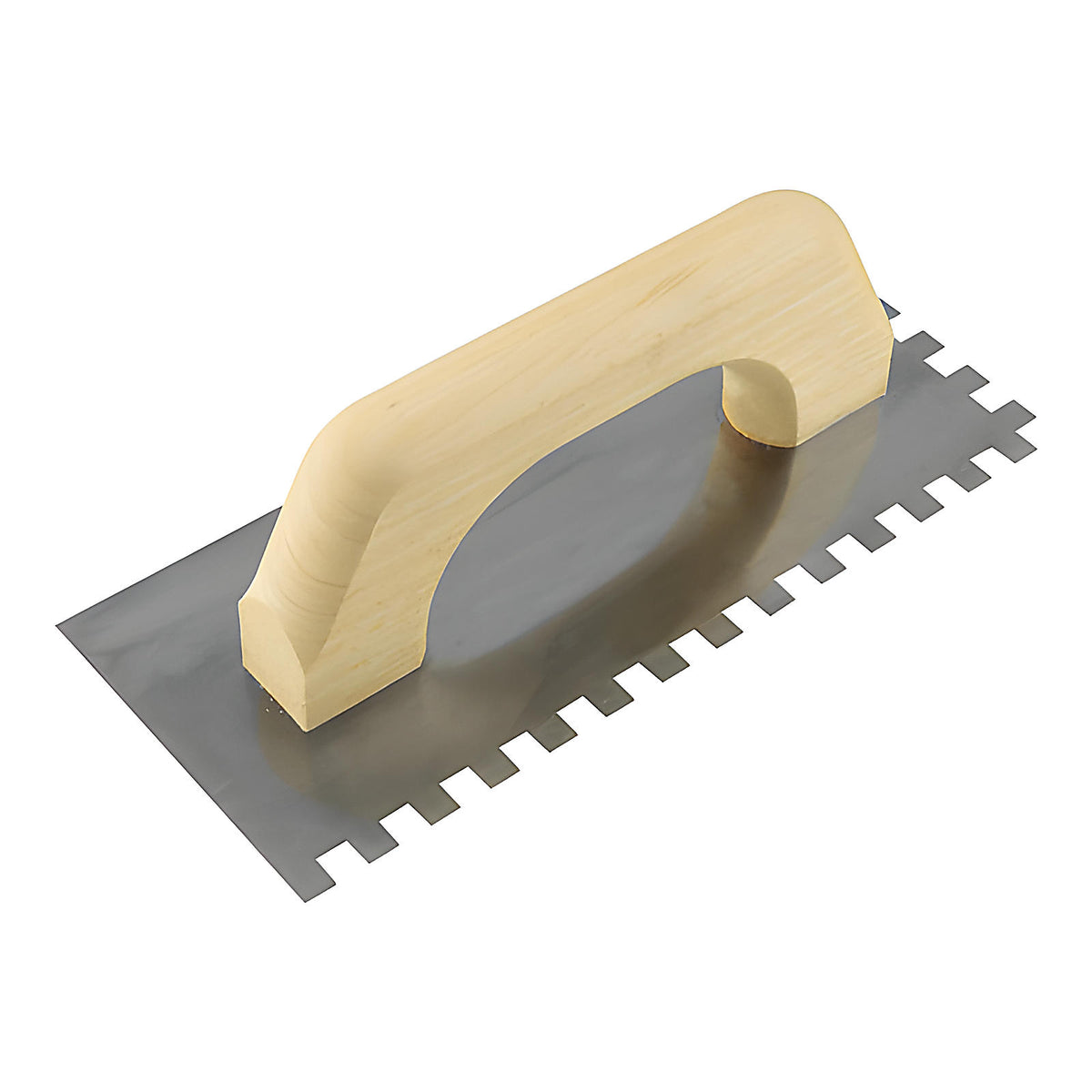 Platoir espagnol denté carré lame inox 2 côtés X5