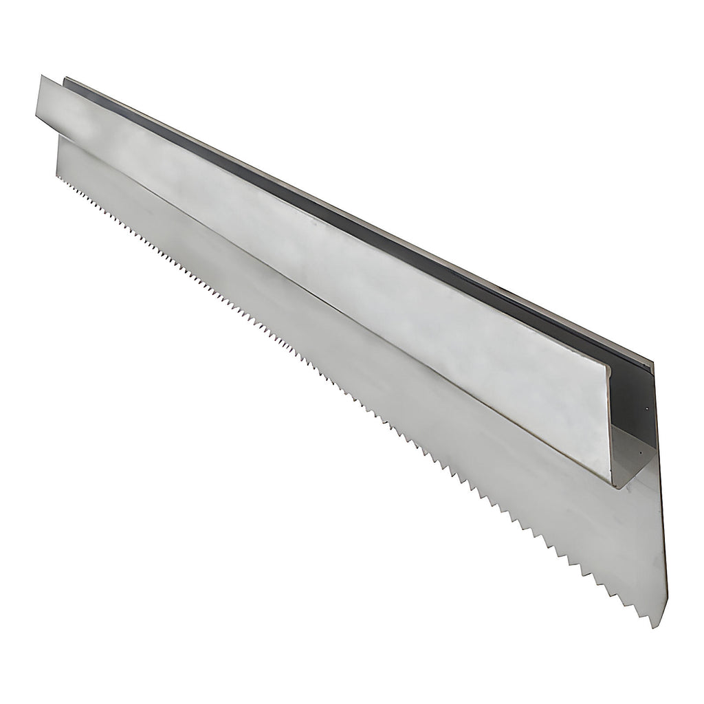 Règle H ouverte crantée pour plâtrier X2