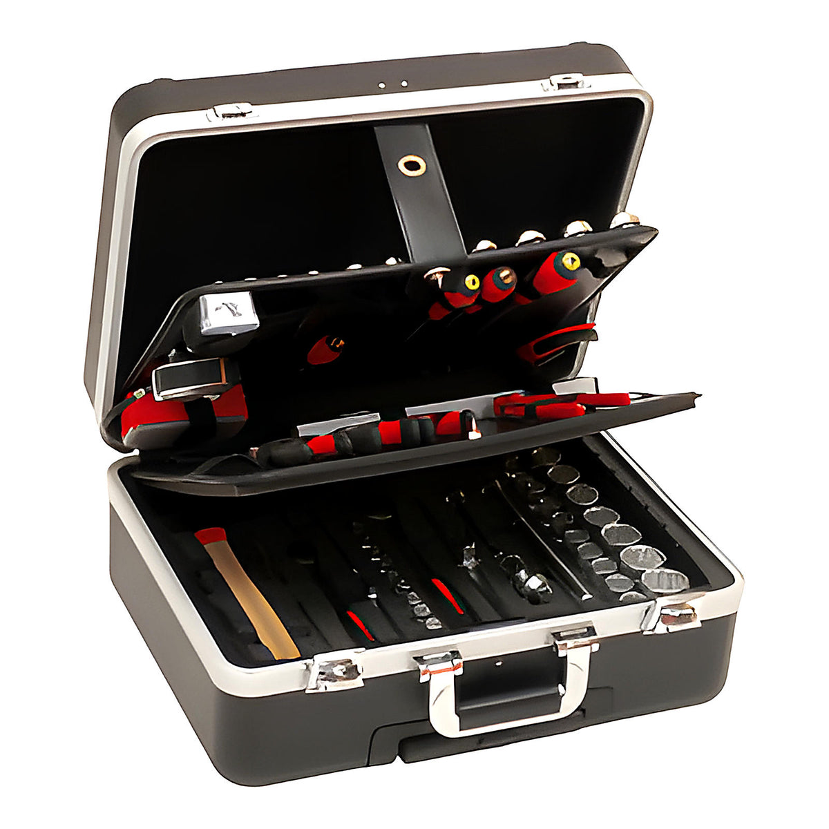 Valise trolley ABS garnie 128 pièces