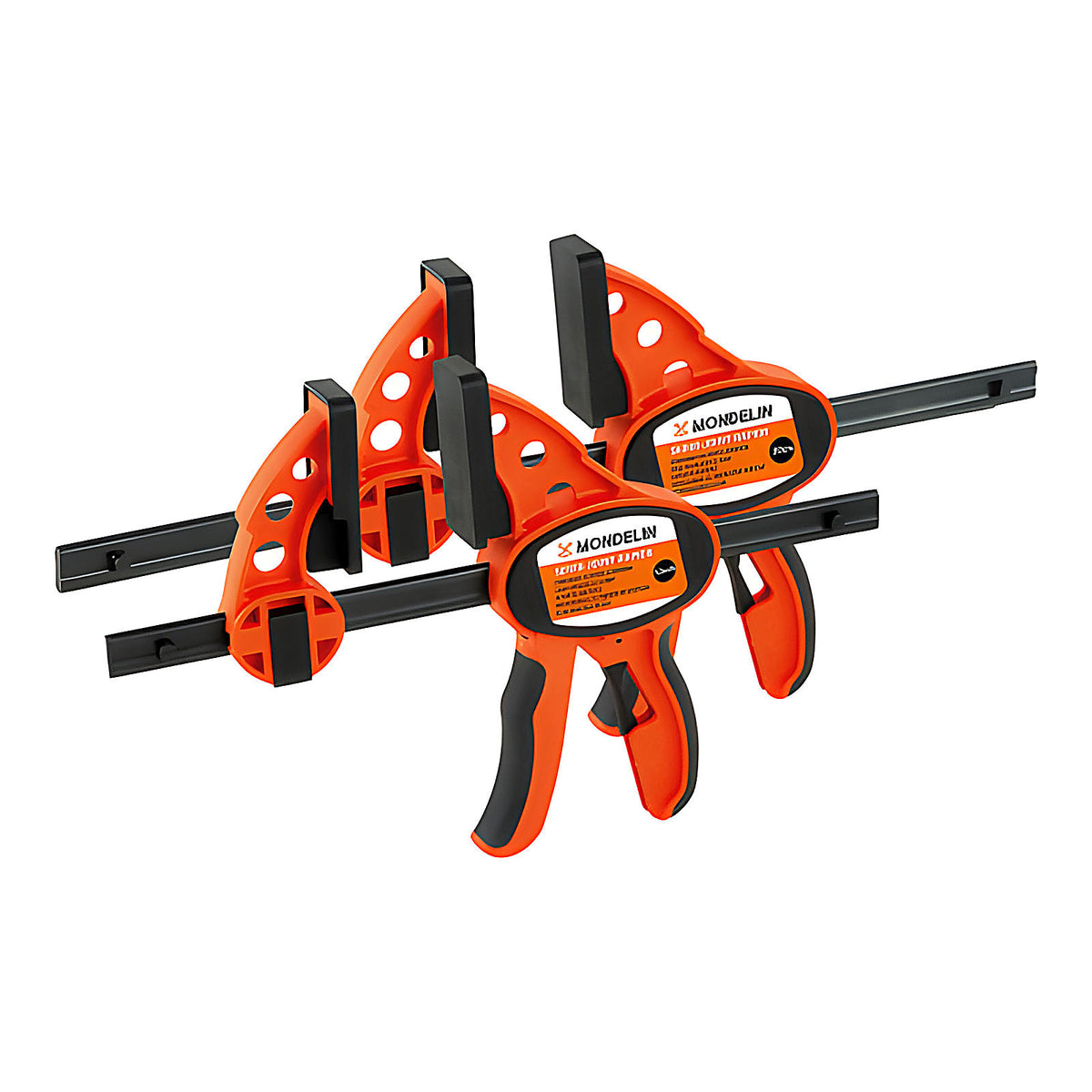 Lot de 2 serre-joints rapide 1 main 15 et 30 cm
