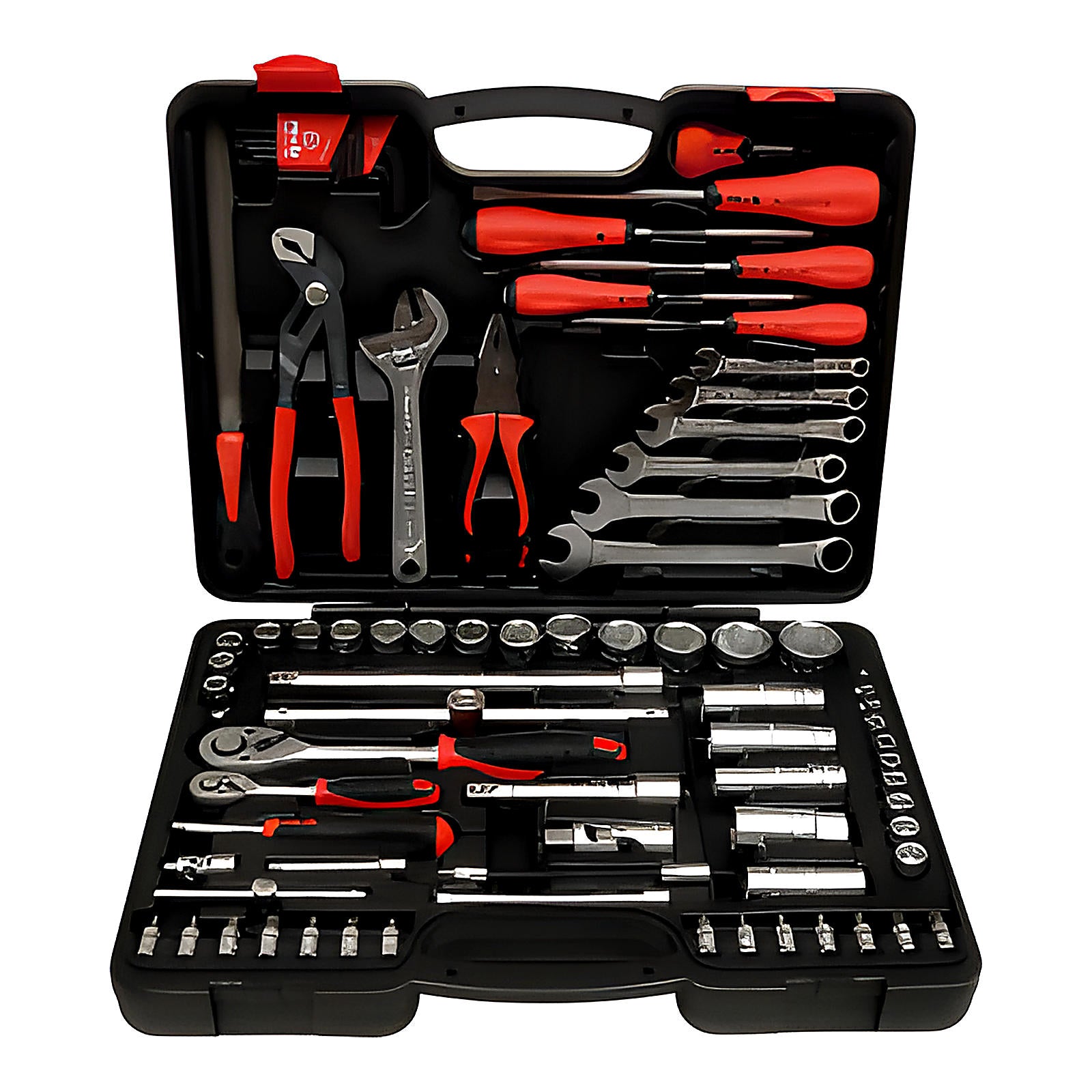 Coffret multi-usage 81 pièces clés douilles embouts
