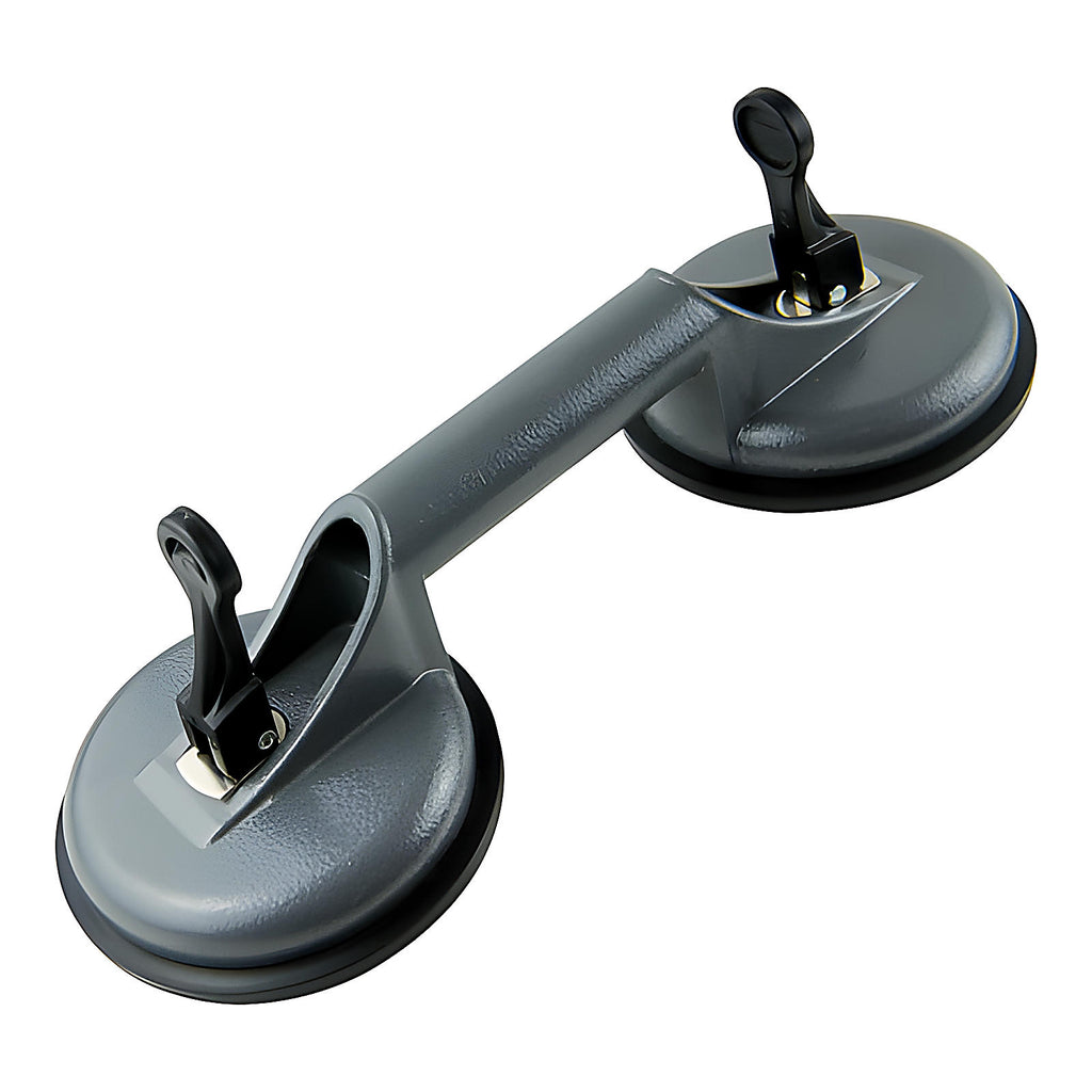 Double ventouse pour pose carreaux panneaux et vitres