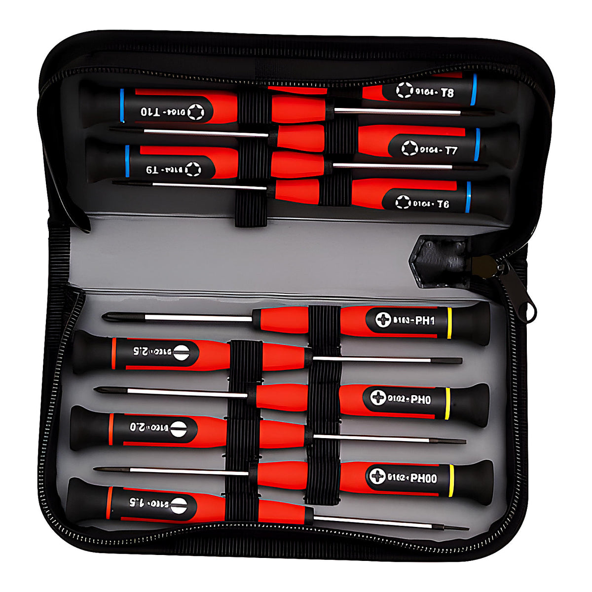 Jeu 12 tournevis micro fente Phillips Torx précision