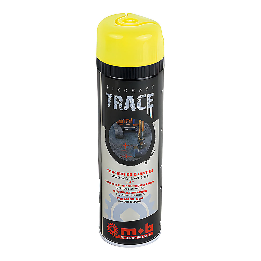Traceur de chantier aérosol jaune X12