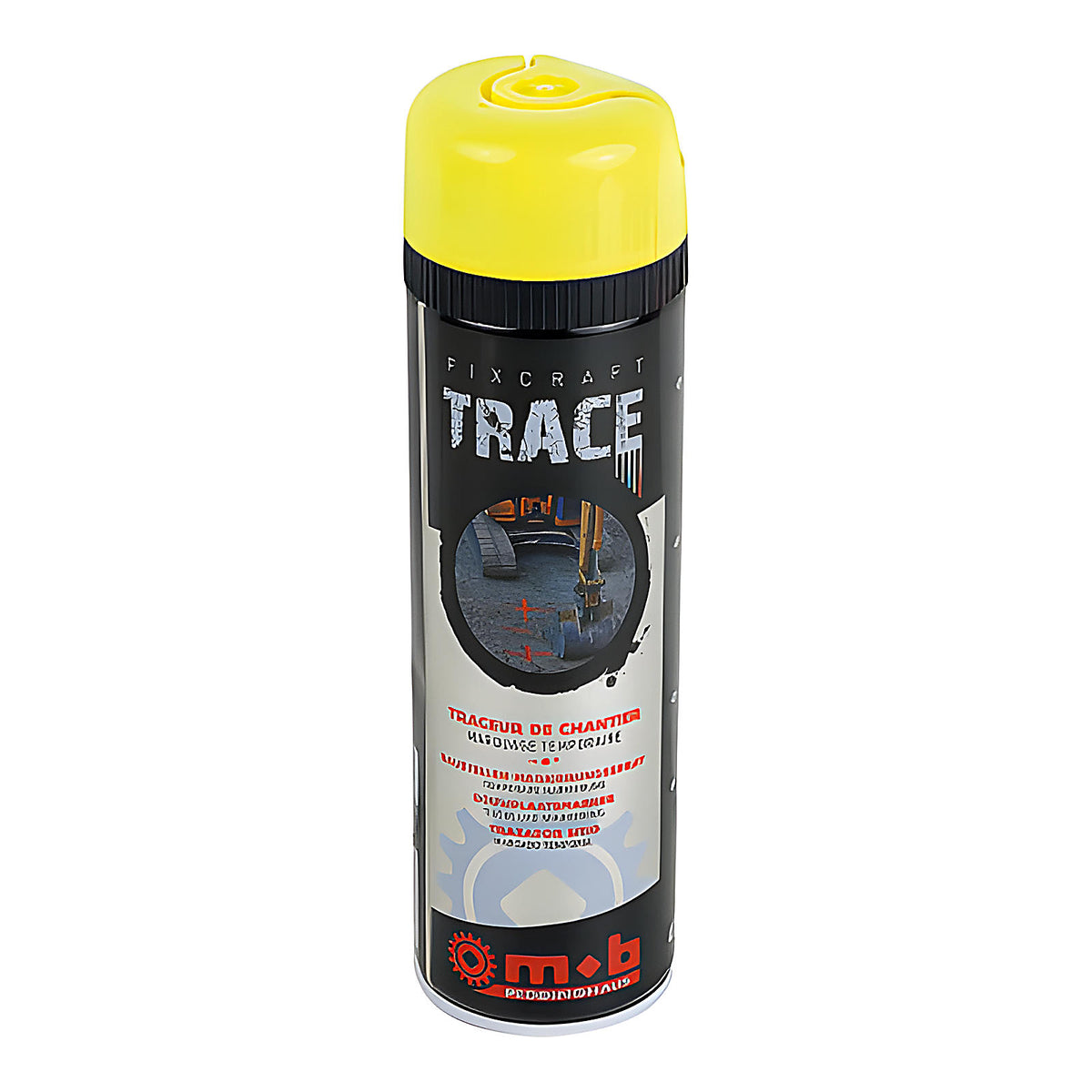 Traceur de chantier aérosol jaune X12