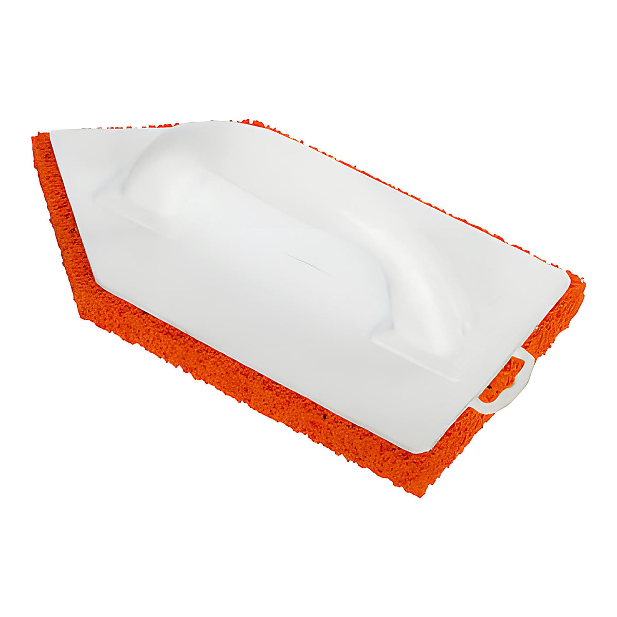 Frottoir monobloc pointu spongieux orange pour plâtre