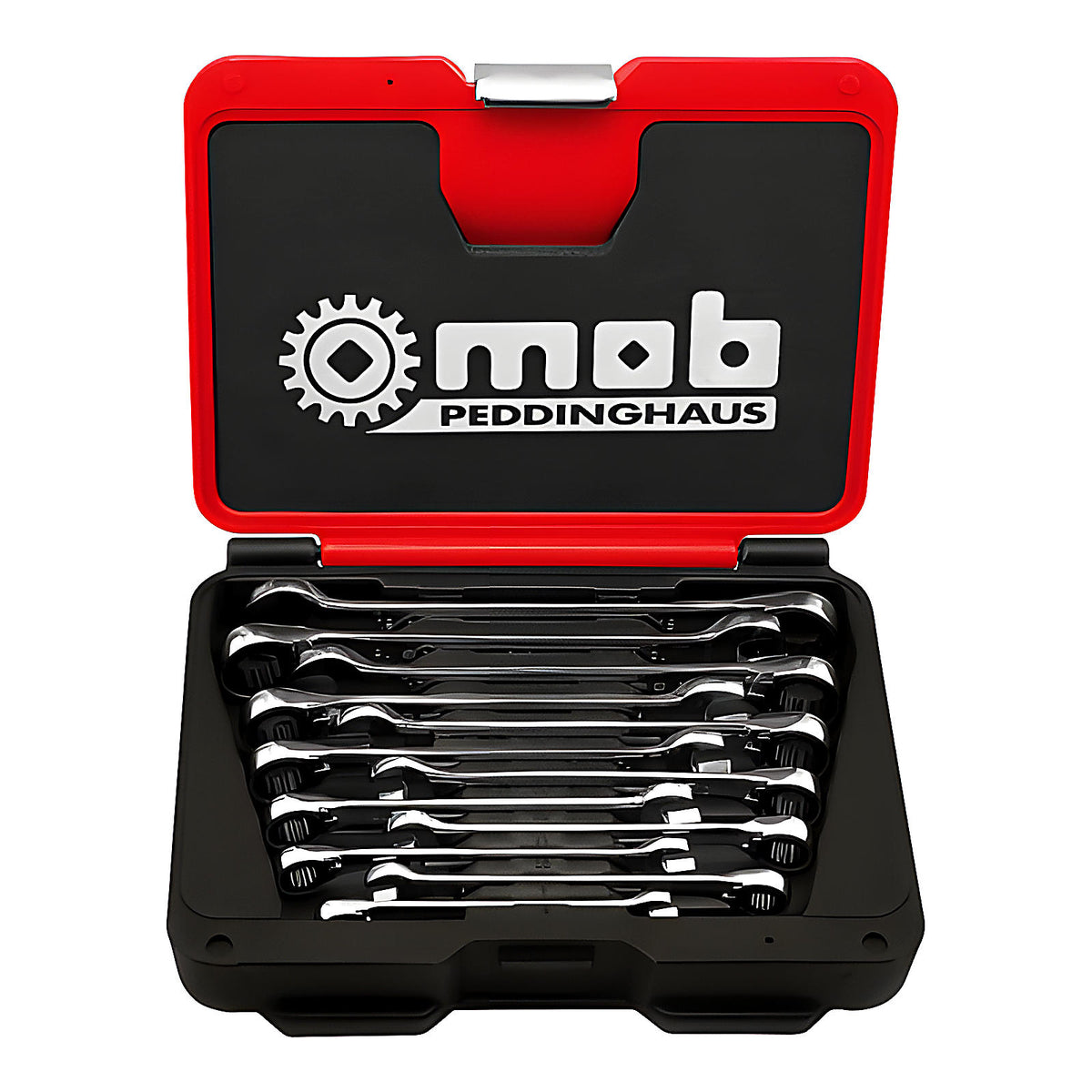 Coffret 12 clés mixtes à cliquet intégré