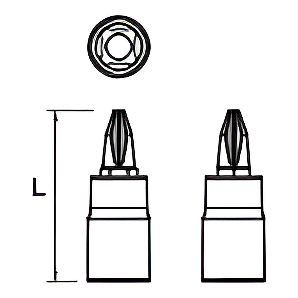 Douille tournevis Phillips 1/4” X5