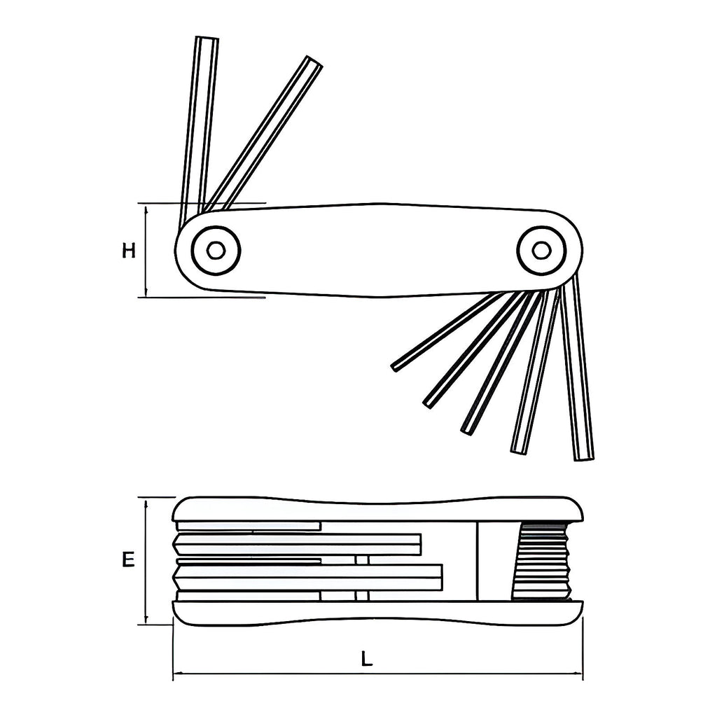 Monture clés mâles CRV chrome-vanadium bimatière