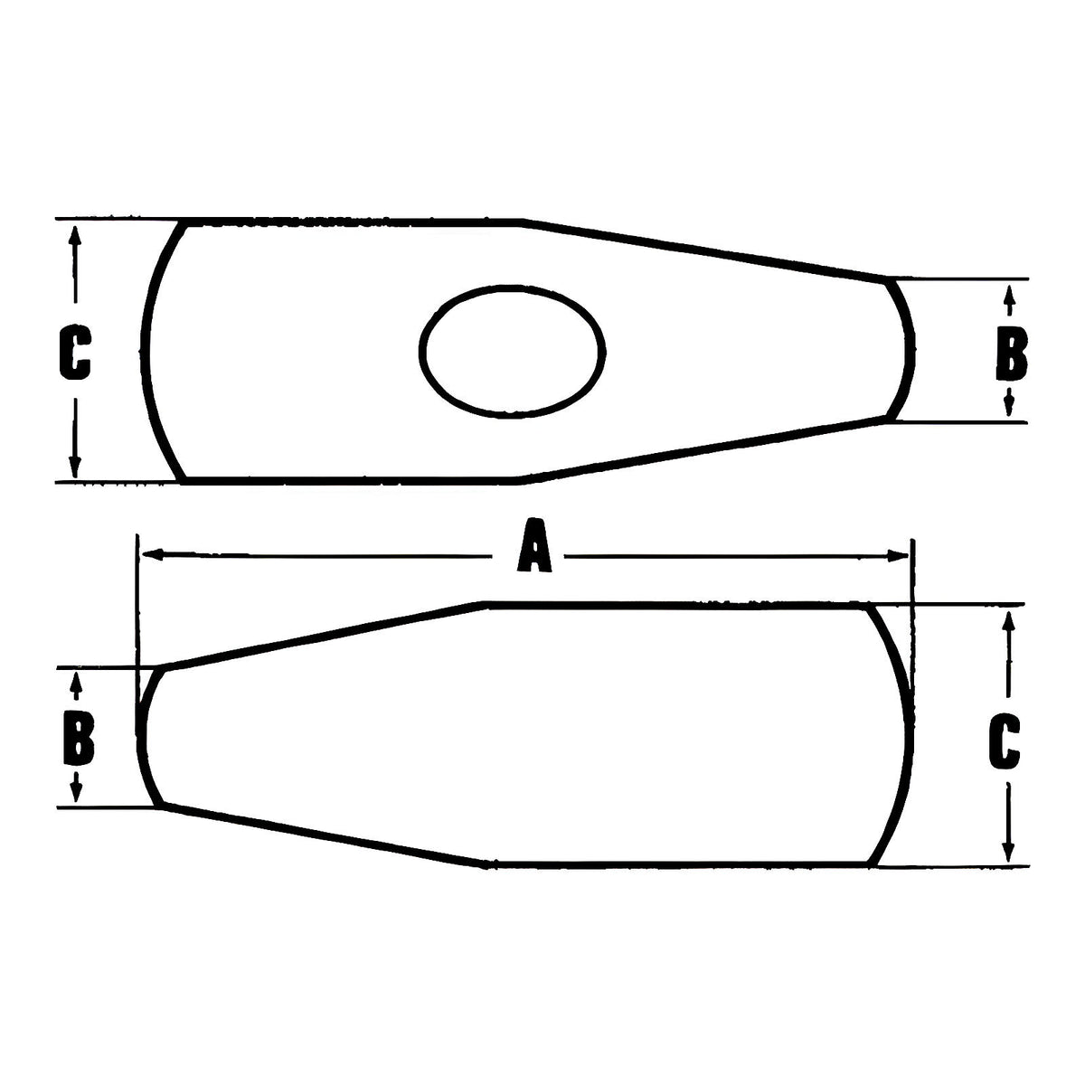 Marteau à planer les scies acier carbone C45
