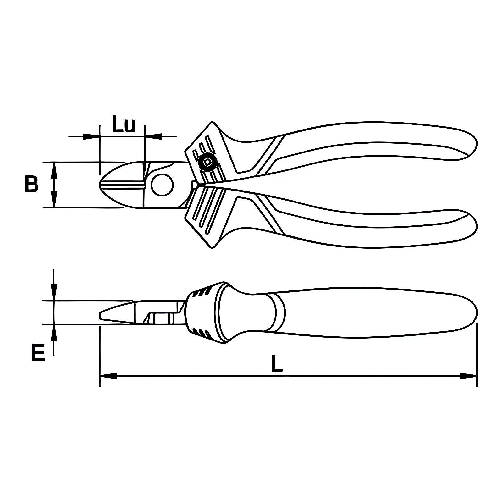 Pince coupante diagonale isolée 1000 V