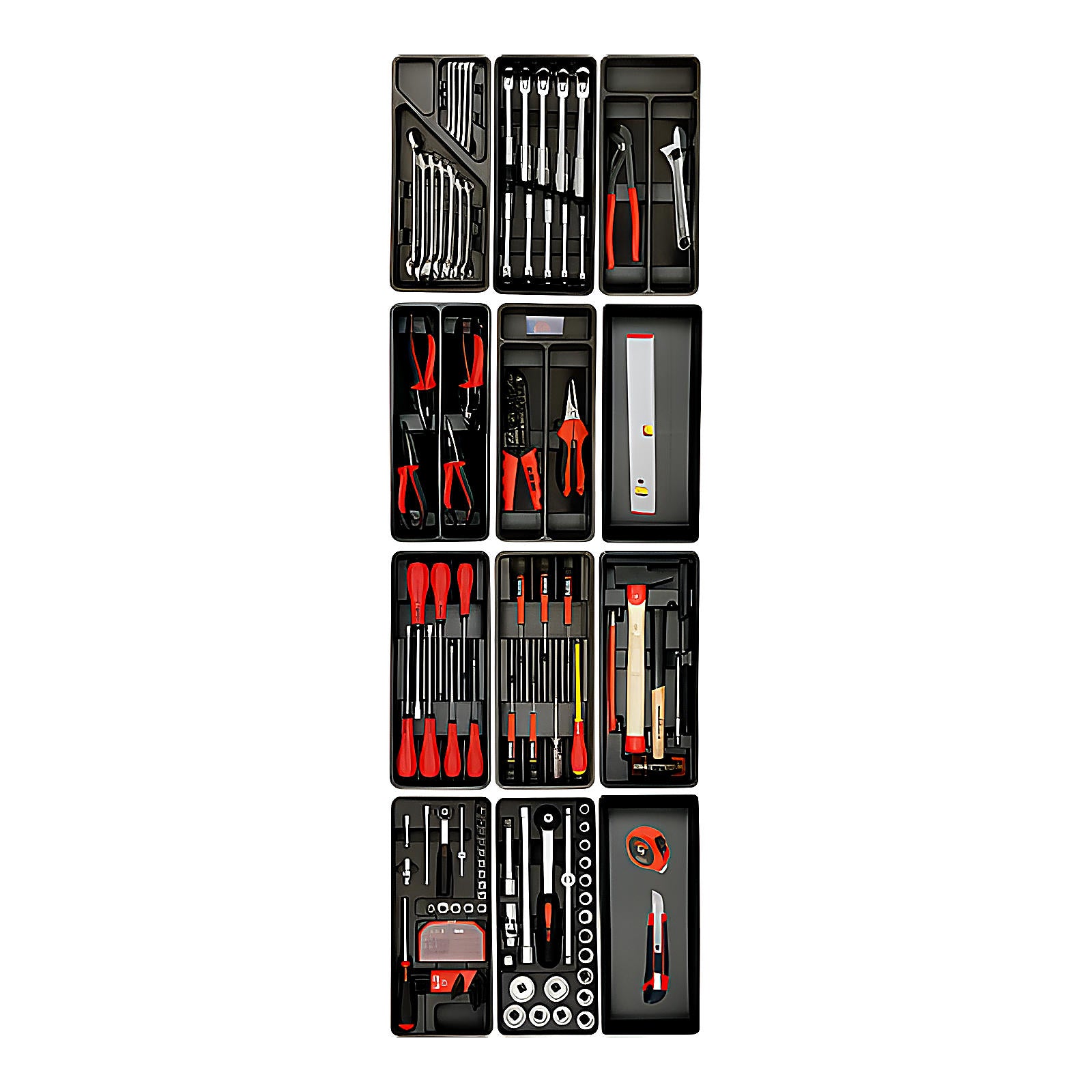 Servante Proliner 7 tiroirs garnie 141 pièces