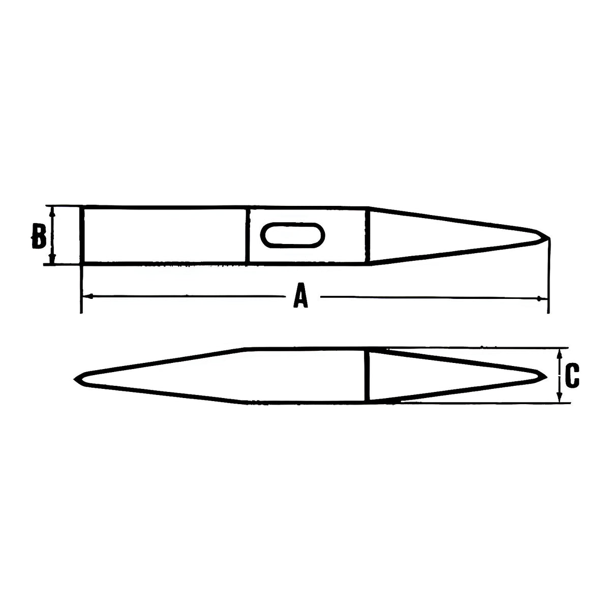Marteau à piquer soudures manche hickory