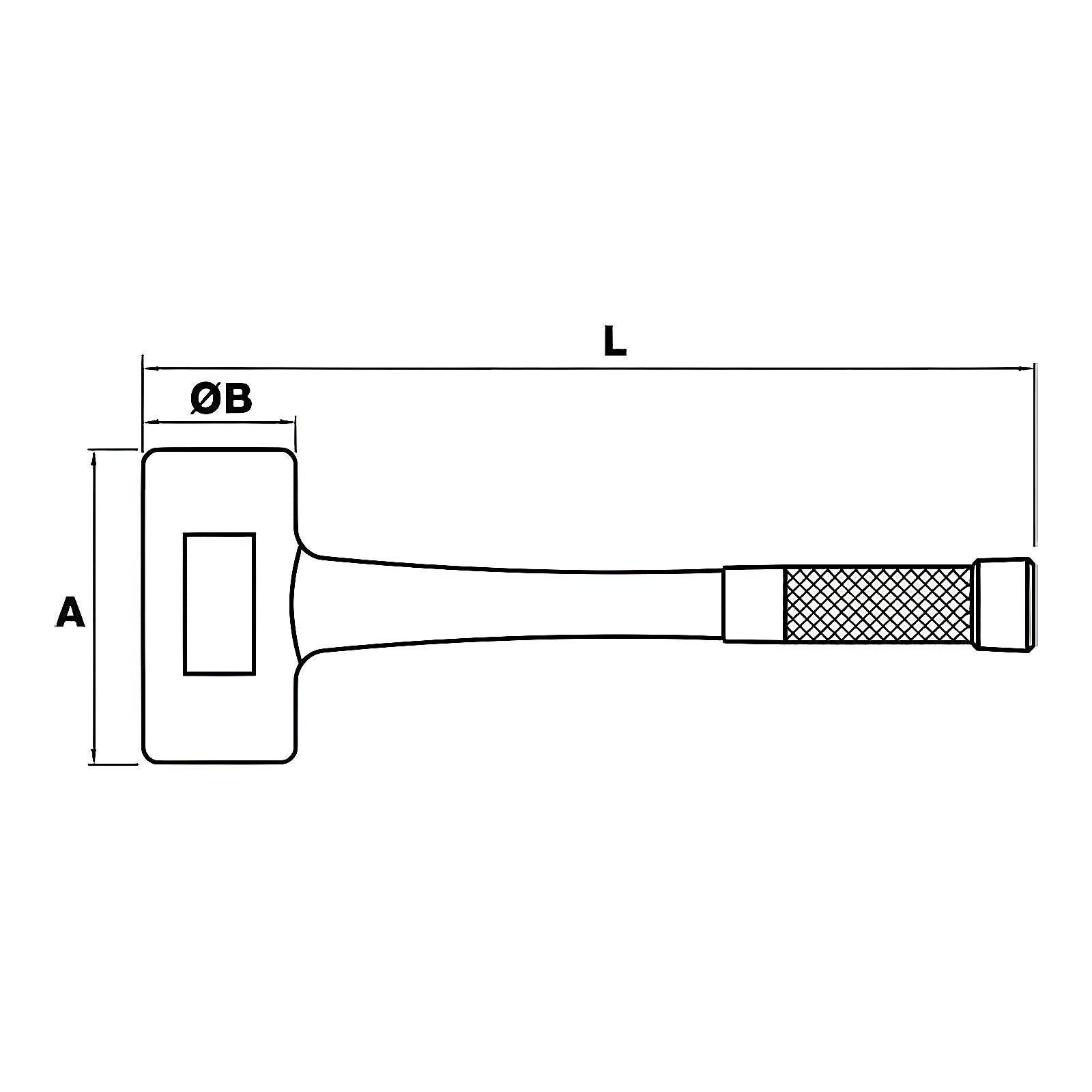 Massette sans rebond billes acier anti-rebond