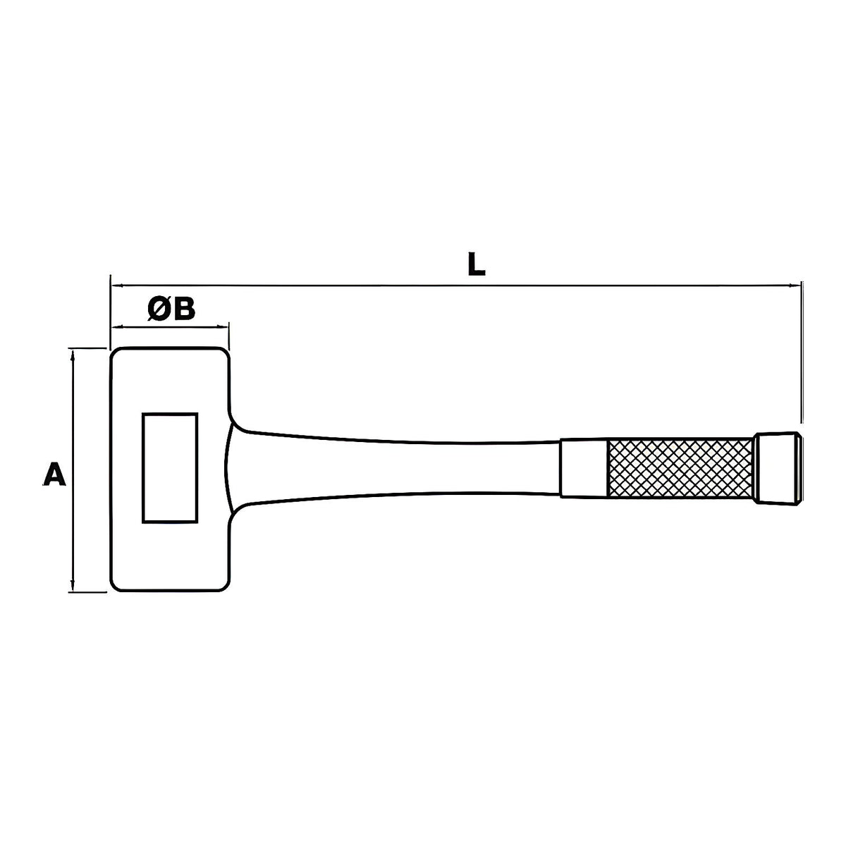 Massette sans rebond billes acier anti-rebond