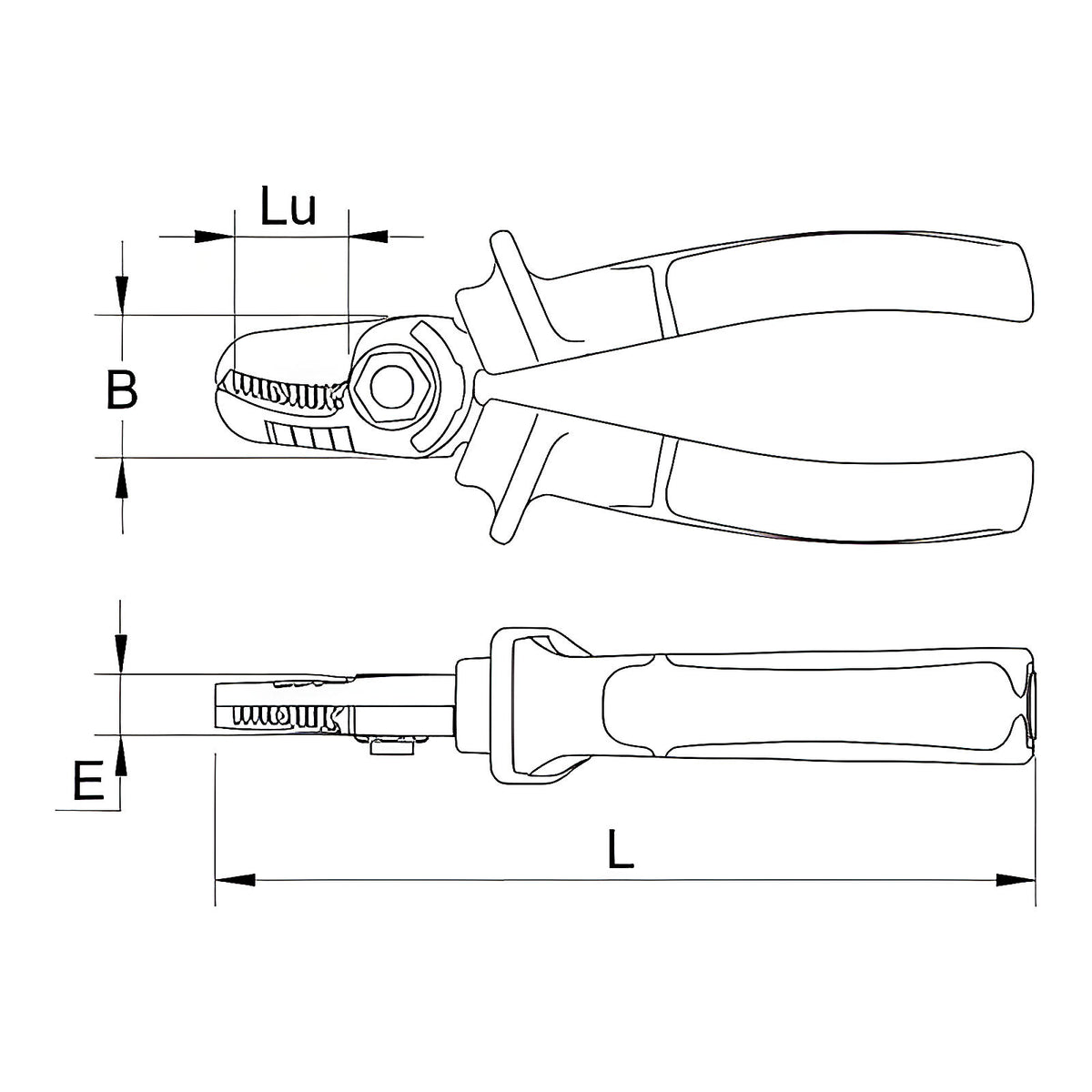 Coupe-câbles simple tranchant bimatière cuivre aluminium