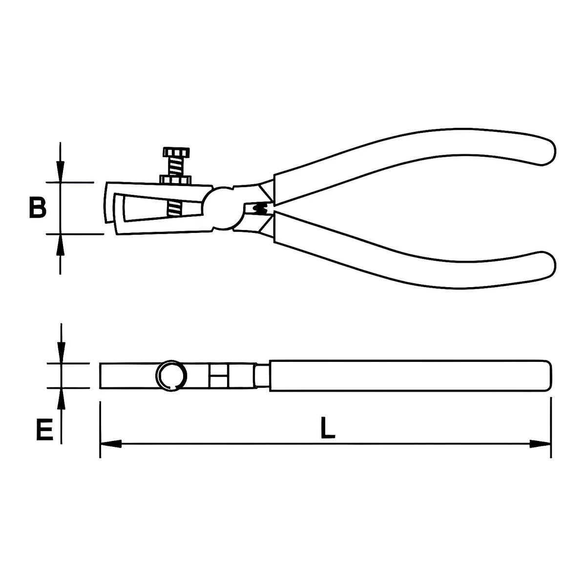 Pince à dénuder réglable PVC compacte