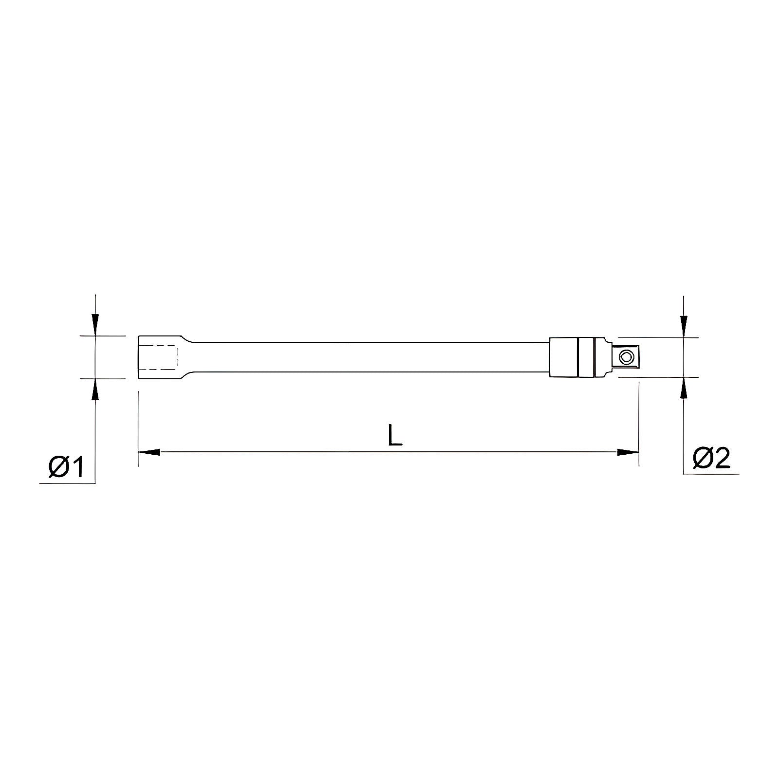 Rallonge 1/2” Click N Hold verrouillage