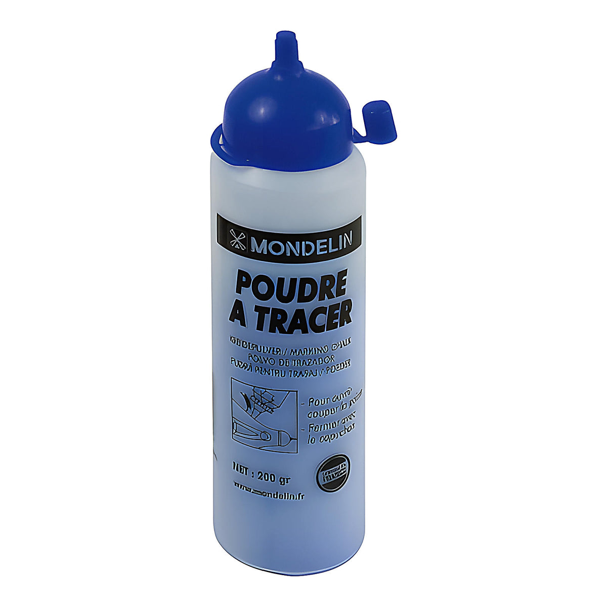 Lot cordeau traceur Rondoline + poudre bleue