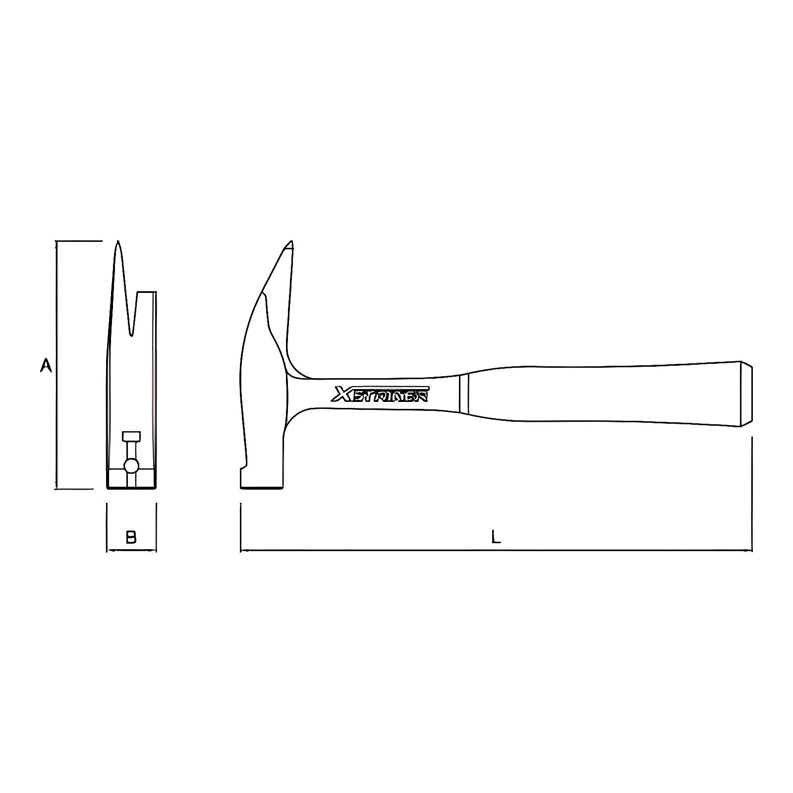 Marteau de charpentier X Striker forgé monobloc