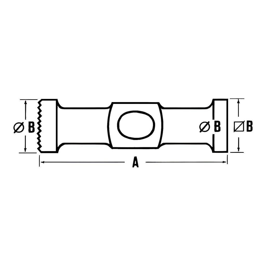 Marteau postillon tête ronde quadrillée manche hickory