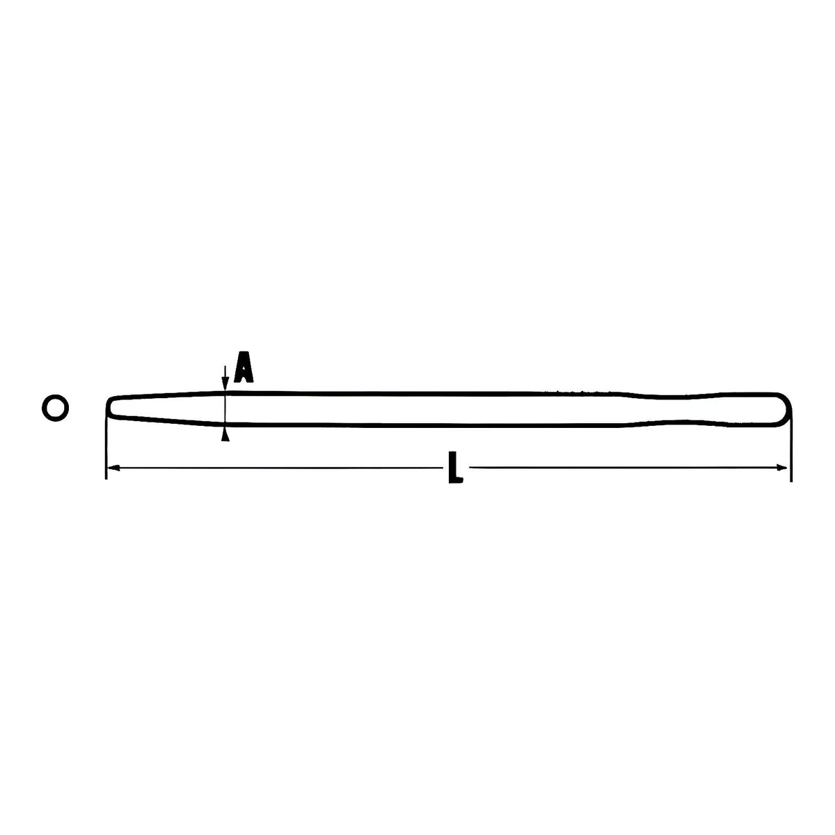 Manche pour pelle à neige alu 33 cm longueur 110 cm X2