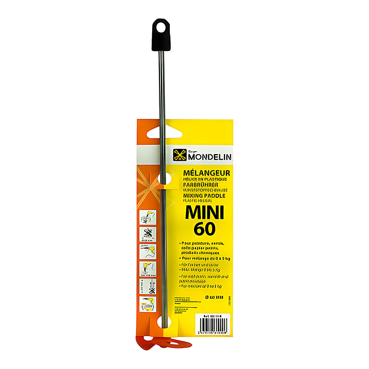 Mélangeur hélice plastique 60 mm pour peinture murale