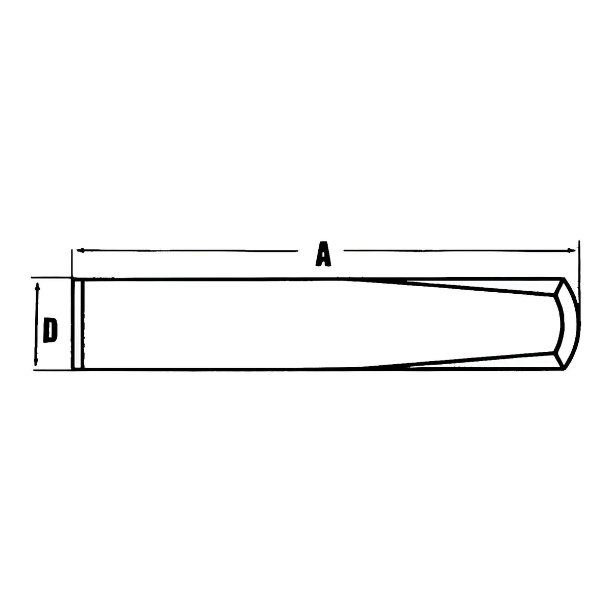 Coin à bois acier carbone C45 pour fendre