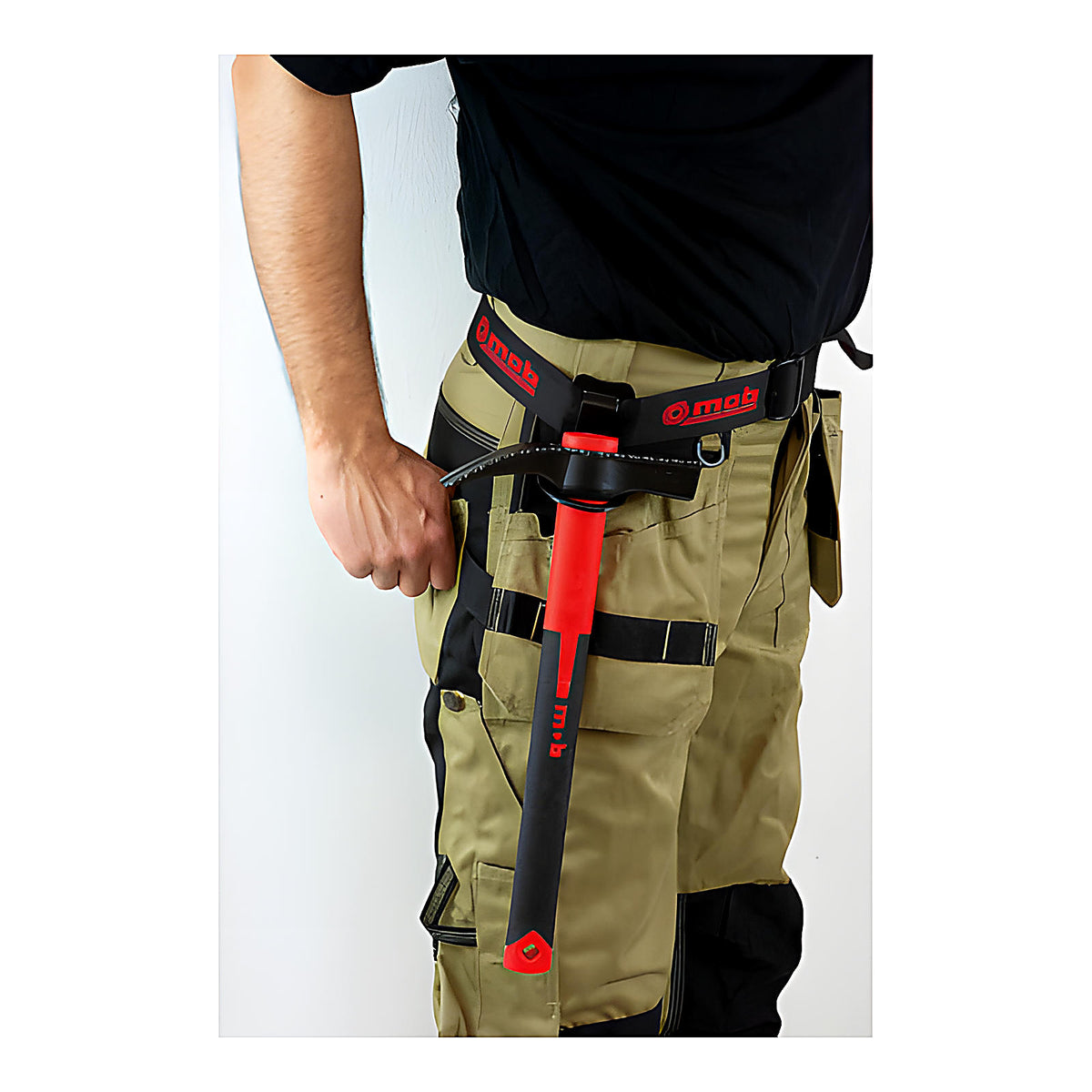 Ceinture textile avec porte-marteau métal