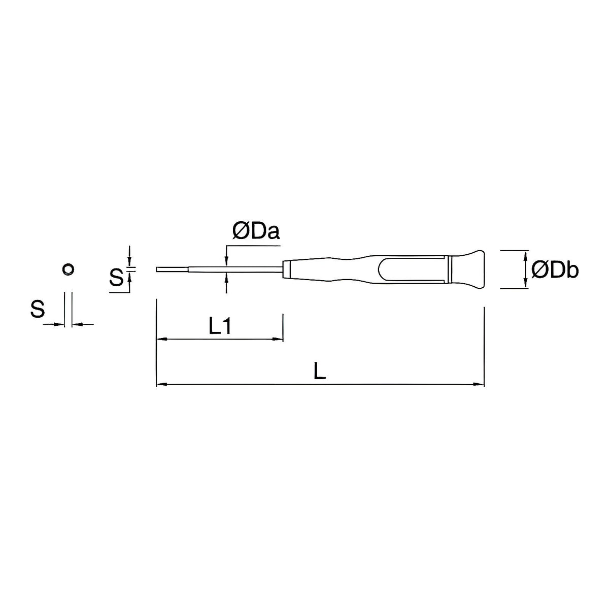 Tournevis micro pour vis 6 pans de précision X5