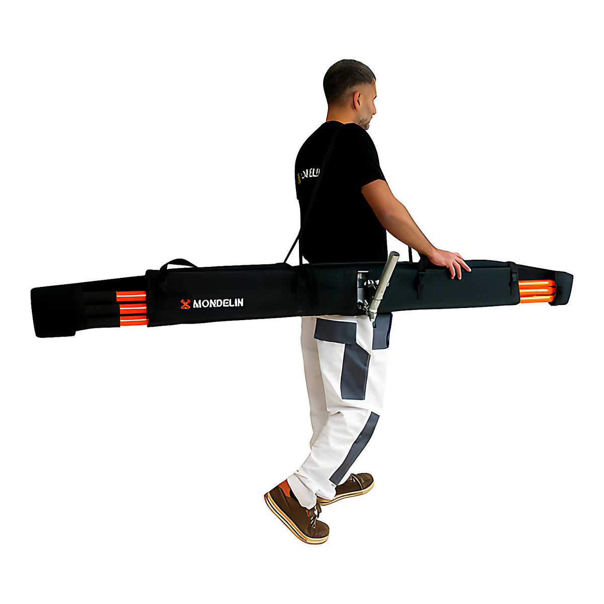 Kit lisseuse articulée aluminium + perches en housse