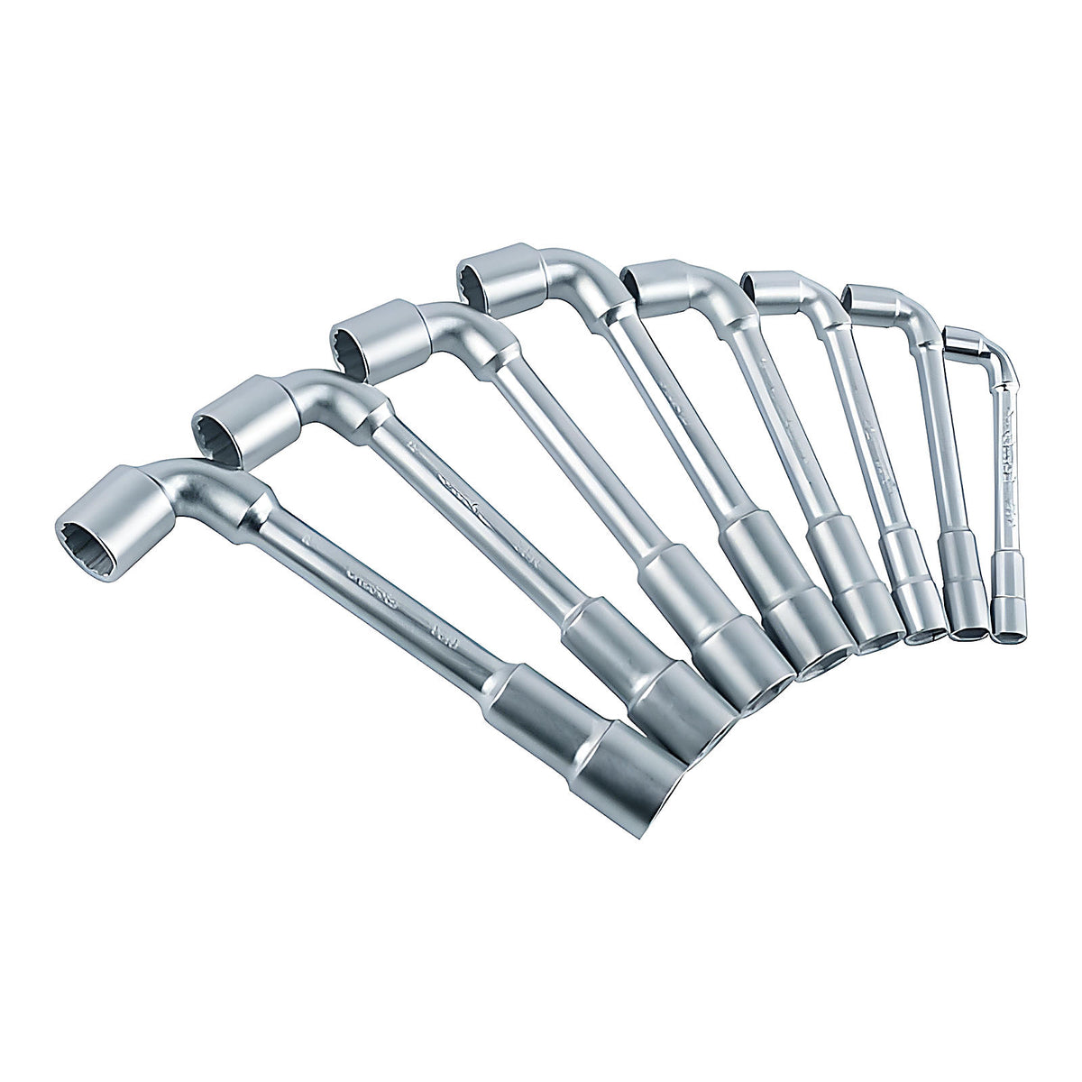 Jeu de clés à pipe débouchées 6x12 pans acier forgé