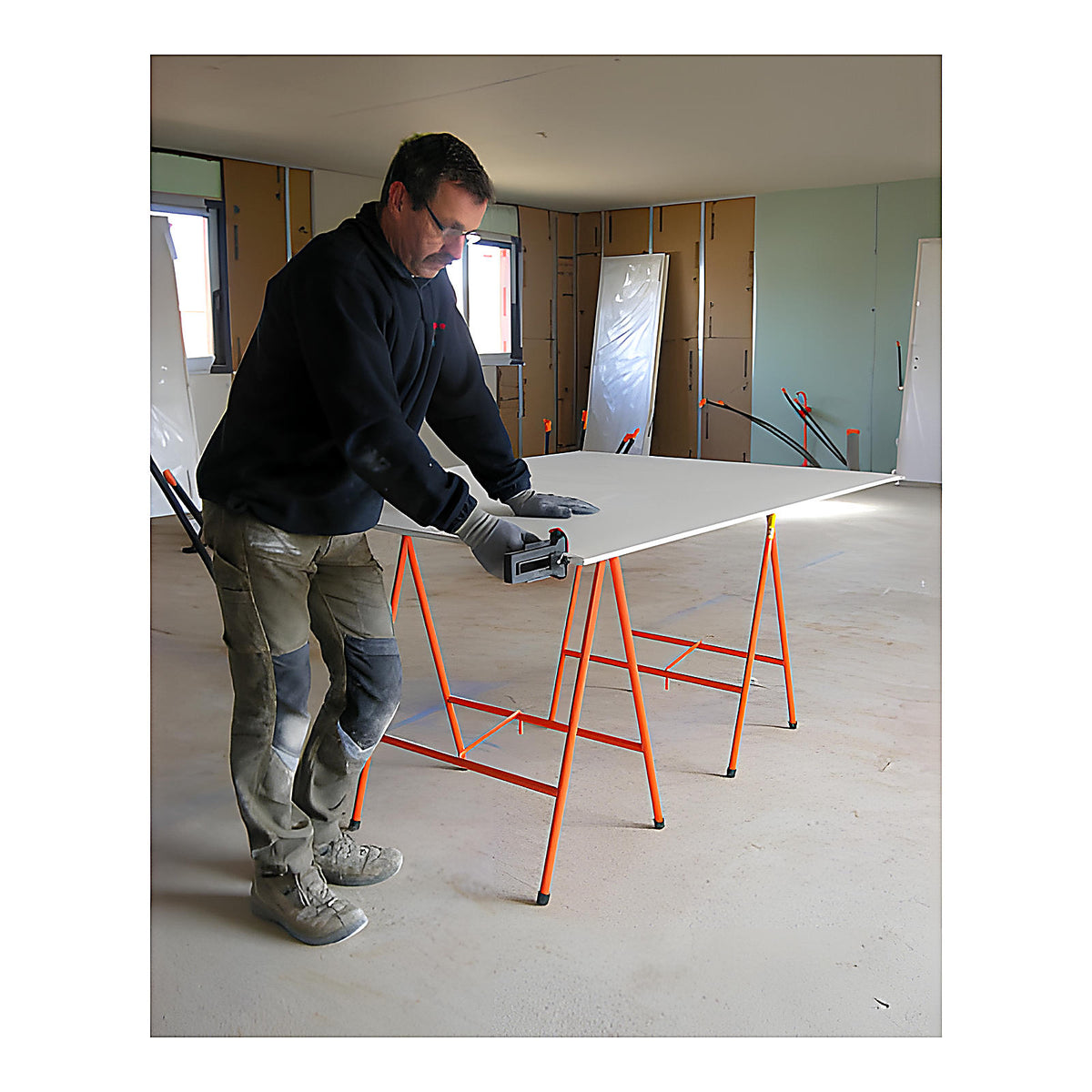 Tréteau pliant professionnel métal X2