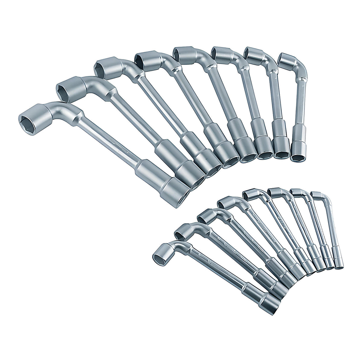 Jeu de clés à pipe 6x6 pans en boîte acier forgé