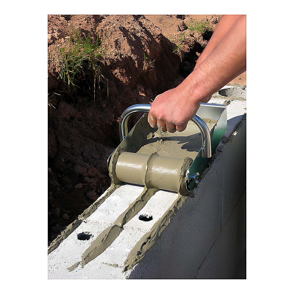 Rouleau applicateur colle béton pour blocs maçon