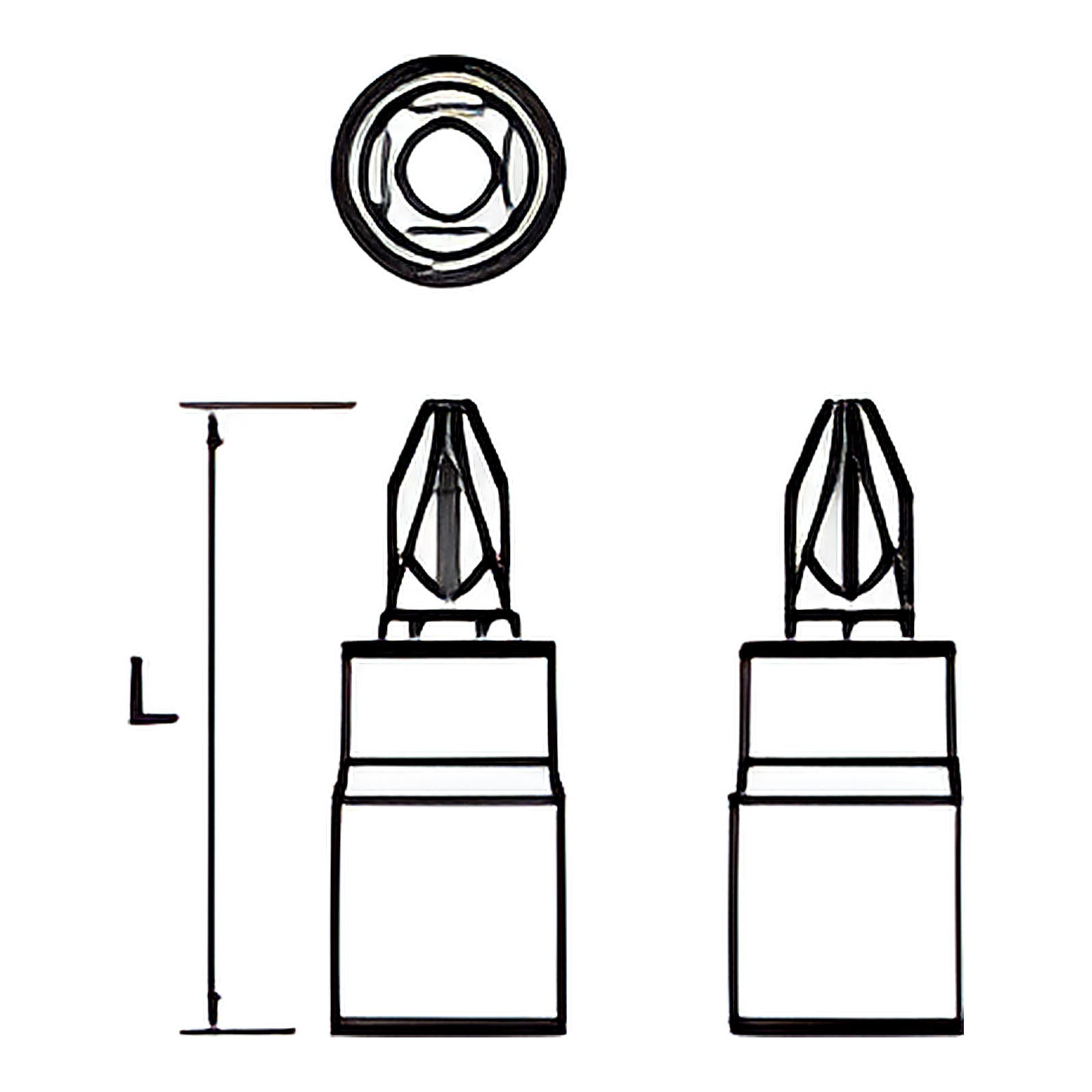 Douille tournevis Pozidriv 1/4” X5