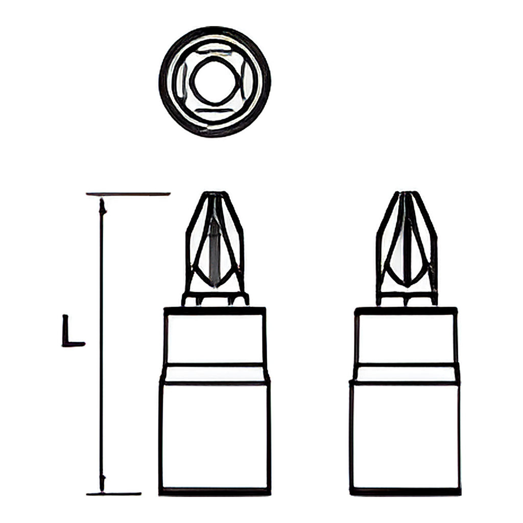 Douille tournevis Pozidriv 1/4” X5