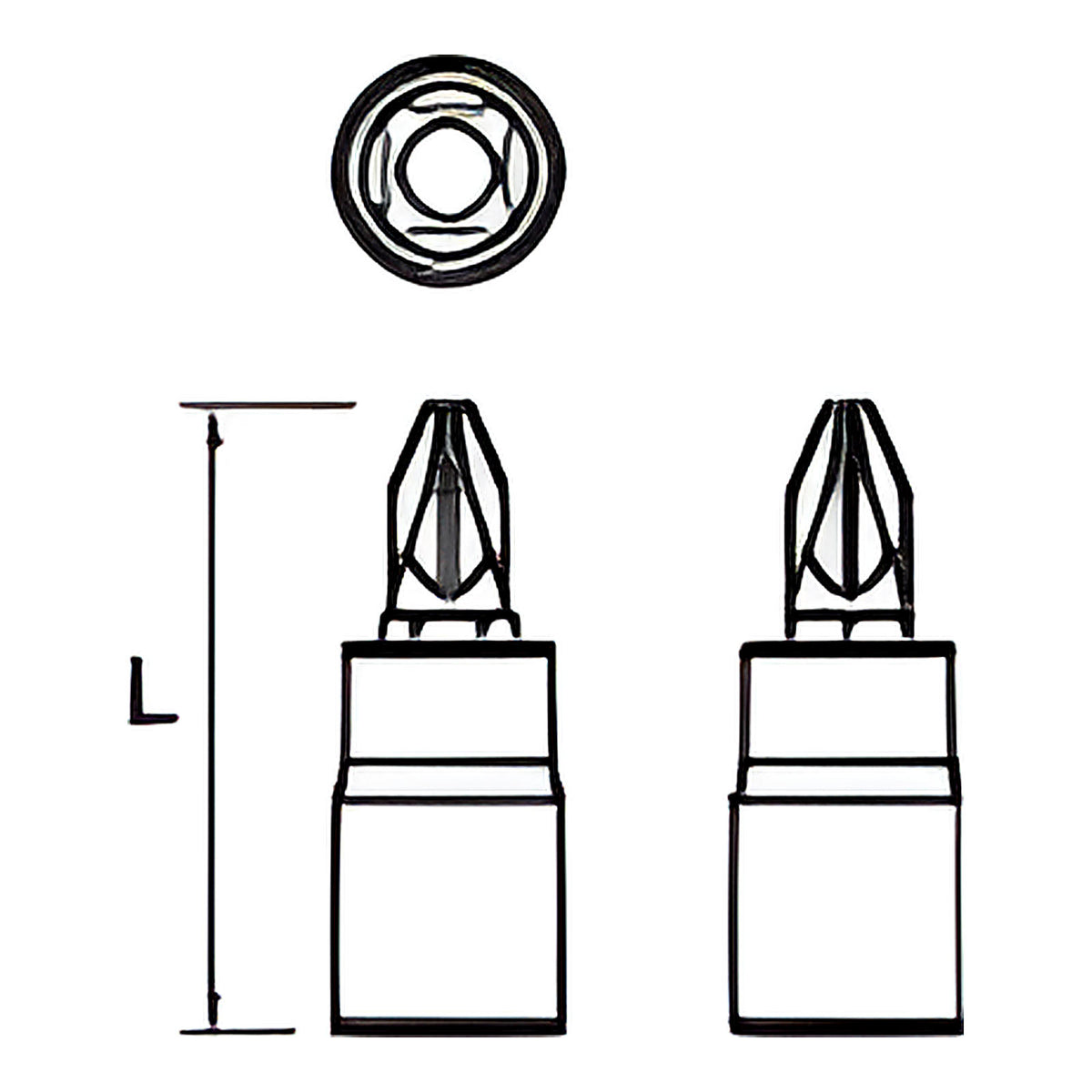 Douille tournevis Pozidriv 1/4” X5