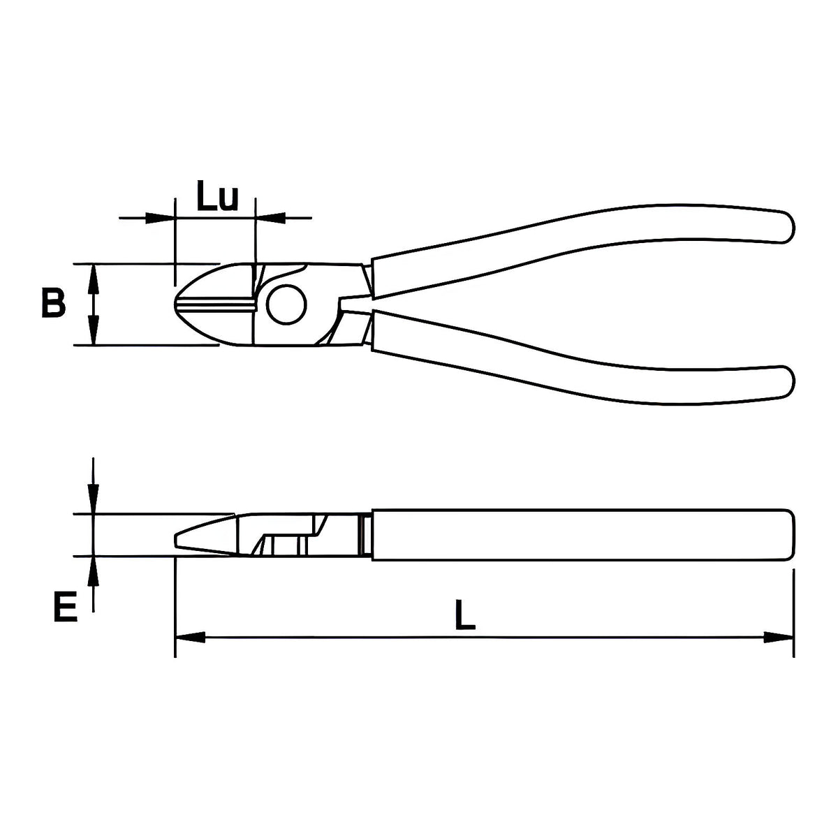 Pince coupante diagonale PVC compacte