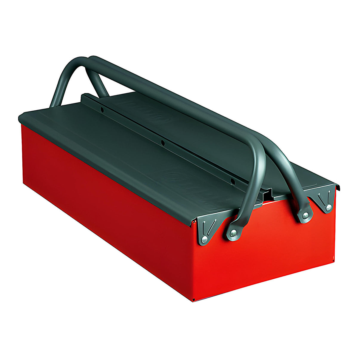 Boîte à outils métal 1 compartiment bicolore renforcée