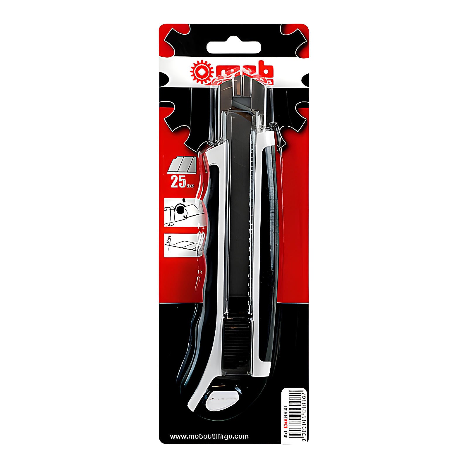 Cutter 25 mm verrouillage vis sur carte