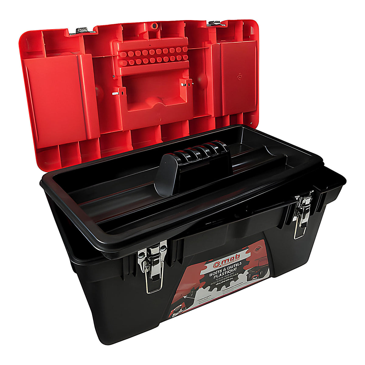 Boîte à outils plastique Basic avec plateau amovible