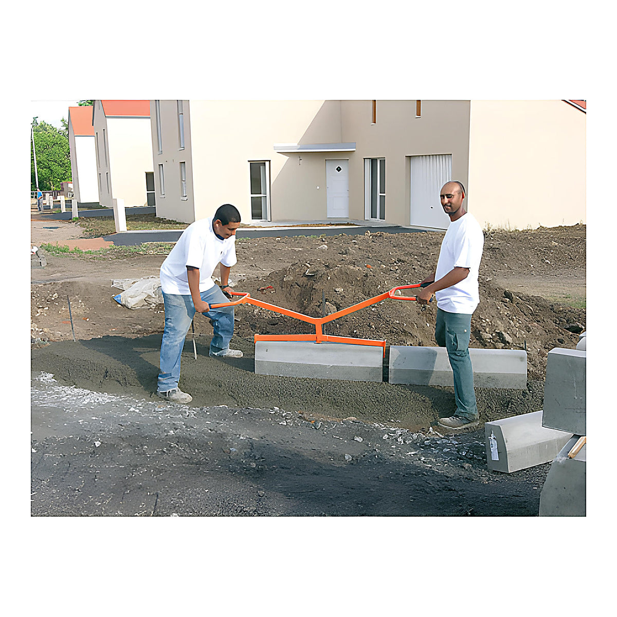 Pose-bordures démontable pour manutention bordures