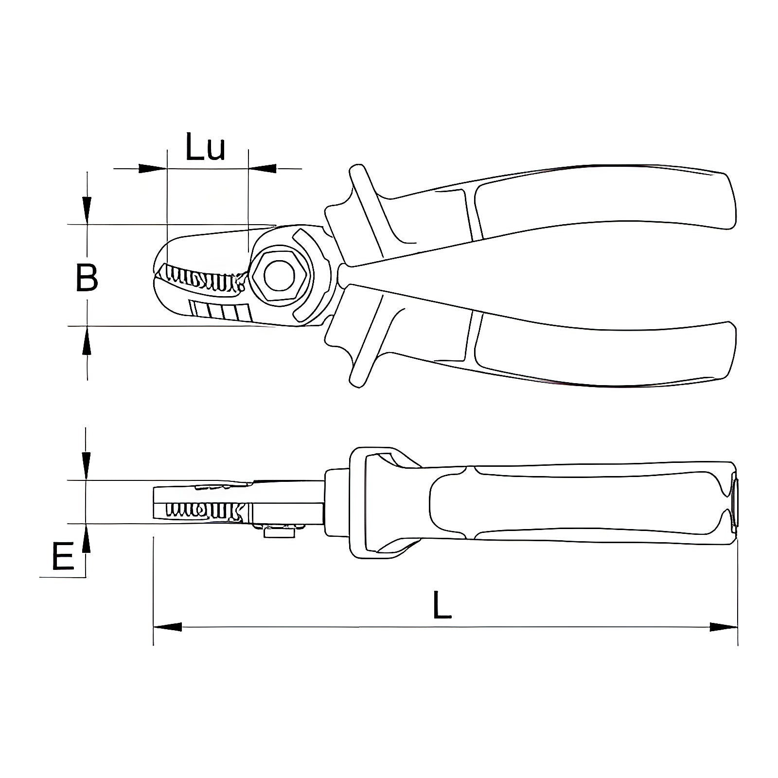 Coupe-câbles double tranchant bimatière cuivre aluminium