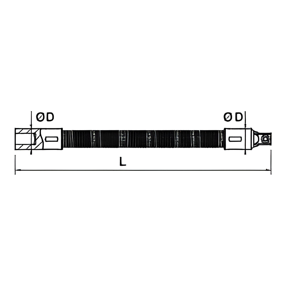 Rallonge flexible 1/4” pour accès difficiles