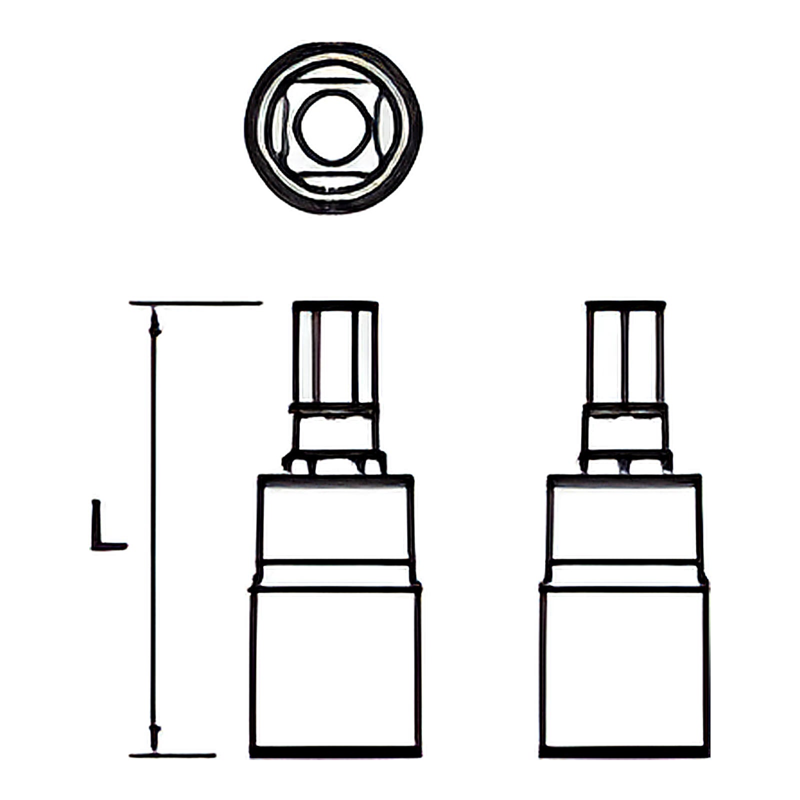Douille tournevis hexagonale 1/4” X5