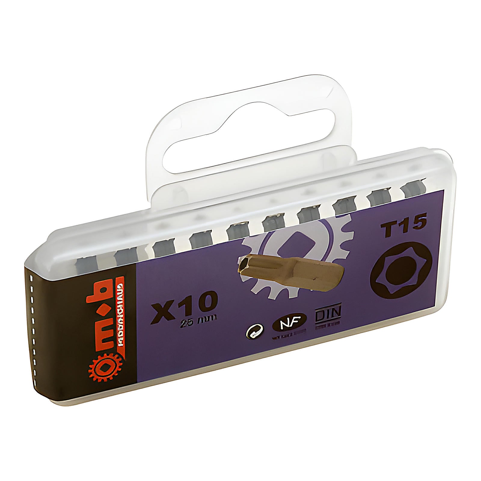 Boîte de 10 embouts Tamper Torx 1/4” acier silicium S2