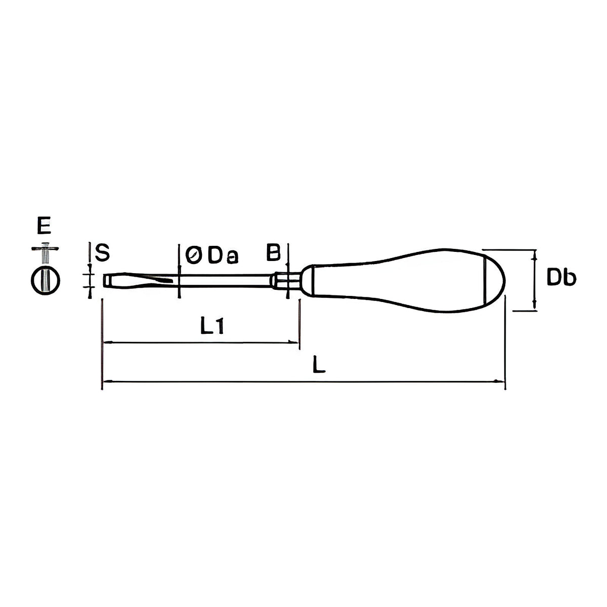 Tournevis de mécanicien à écrou bimatière X5