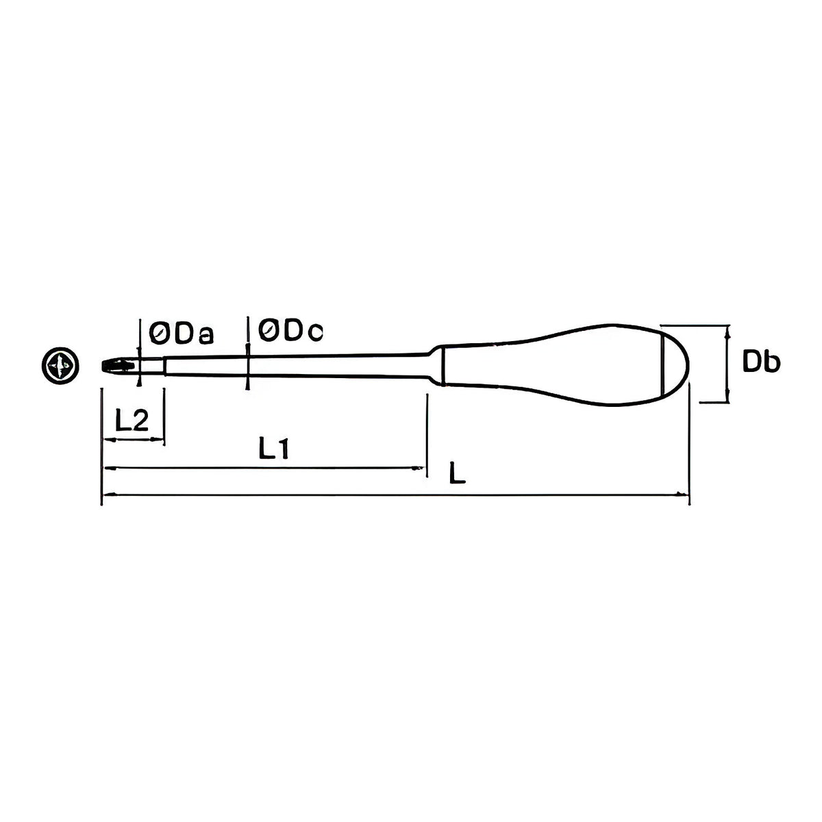 Tournevis Pozidriv isolé 1000 V