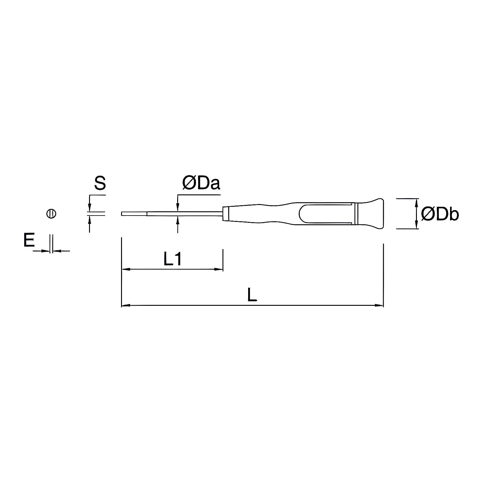 Tournevis micro pour vis fente de précision X5